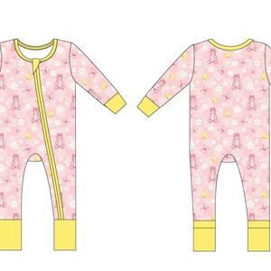 mamalulu blayklee bear zippie romper